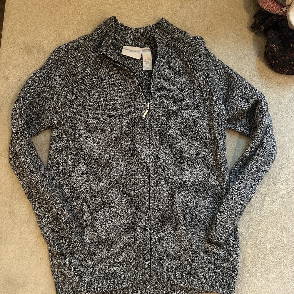 Liz Claiborne Black and White Knit Sweater